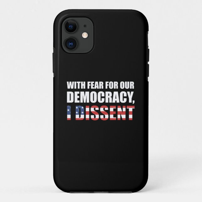 Coques Case-Mate iPhone Avec La Peur De Notre Démocratie, Je Divise (Dos)