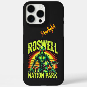Coques iPhone 16 Pro Max Aventures Aliens Commencez ici à Roswell!