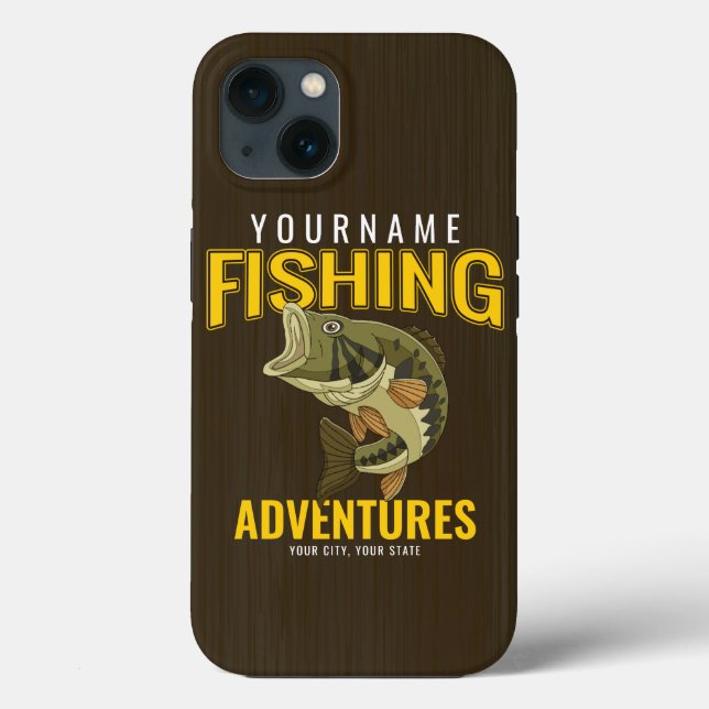 Coques Case-Mate iPhone Aventures de pêche personnalisées Basse Pêcheur (Verso)
