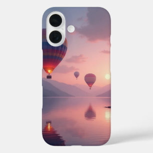 Coques iPhone 16 Aventures en montgolfière rêvées