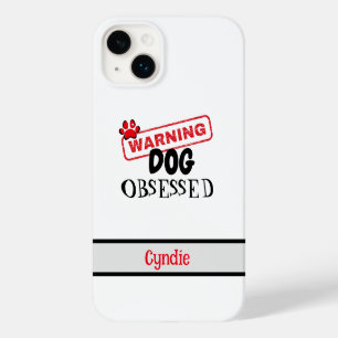 Coque Pour iPhone 14 Plus Avertissement personnalisé de chien observé