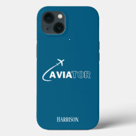 Case-Mate iPhone Case Aviateur et avion, Minimaliste, Initiales Monogram