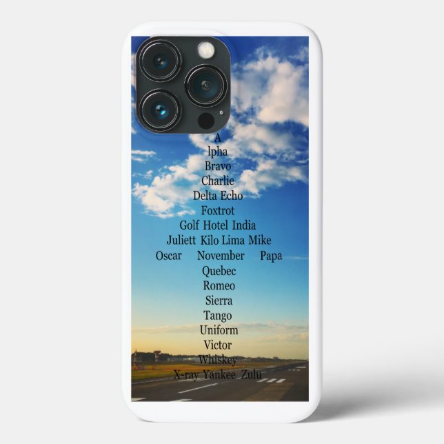 Coques Case-Mate iPhone Avion Alphabet  (Verso)