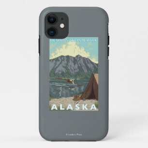 Case-Mate iPhone Case Avion de Bush et pêche - parc national de Denali,