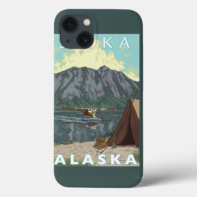 Coques Case-Mate iPhone Avion de Bush et pêche - Sitka, Alaska (Verso)
