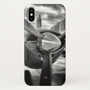 Case-Mate iPhone Case Avion propulseur noir et blanc