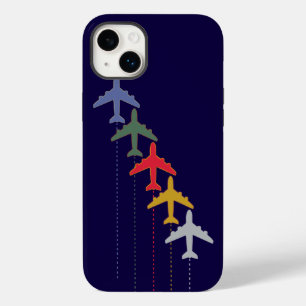 Coque Pour iPhone 14 Plus avions de voyage colorés