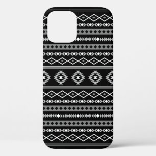 Case-Mate iPhone Case Aztec blanc gris noir Motifs mélangés Motif