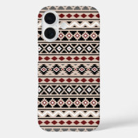 Aztec Essence II Ptn noir blanc gris rouge
