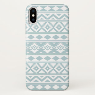 Etui iPhone Case-Mate Aztec Essence Ptn III b Canard Oeuf Bleu & Blanc