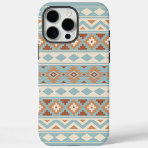 Coques iPhone 16 Pro Max Aztec Essence Ptn IIIb Blue Cream Terracottas
