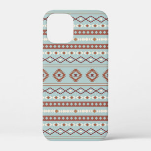 Case-Mate iPhone Case Aztec Mixte Motif Motif Rusts Crème Bleu