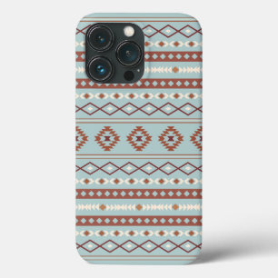 Case-Mate iPhone Case Aztec Mixte Motif Motif Rusts Crème Bleu