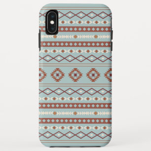 Case-Mate iPhone Case Aztec Mixte Motif Motif Rusts Crème Bleu