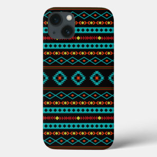 Case-Mate iPhone Case Aztec Turquoise Rouges Jaune Noir Mixte Motifs Mot