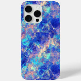 Coque iPhone 15 Pro Max Azure Blue Crumpled Texture
