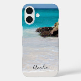Coques iPhone 16 Azure Ocean Sandy Beach Photo