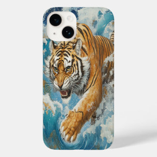Coque Pour iPhone 14 🐅 Azure Stride iPhone Case
