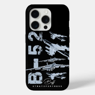 Coque iPhone 15 Pro B52 USAF bombardier lourd boîtier téléphonique