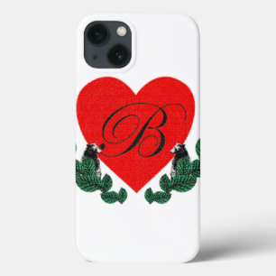 iPhone 13 Coque B dans un coeur