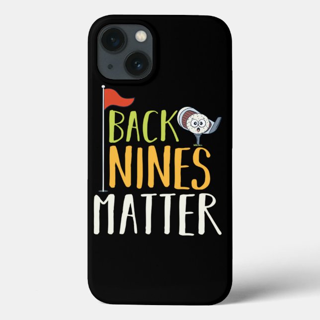 Coques Case-Mate iPhone Back Nines Matt Golf Ball Clubs Golfeurs (Verso)