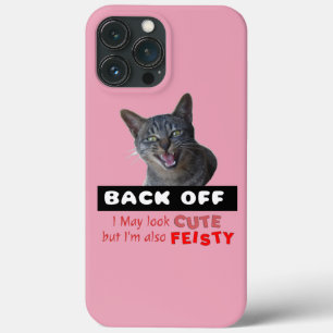 Case-Mate iPhone Case BACK OFF Cute Cat - mignonne mais flippante