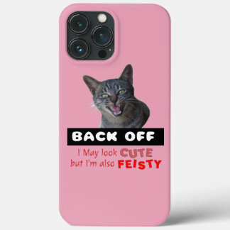 Case-Mate iPhone Case BACK OFF Cute Cat - mignonne mais flippante