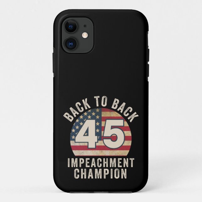 Coques Case-Mate iPhone Back to Back Impeachment Champ American Flag Vinta (Dos)