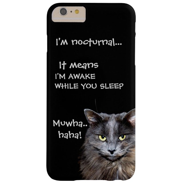 Coques Case-Mate iPhone Badass Cats - "Je suis nocturne..." (Dos)