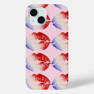 Coque Pour iPhone 15 Baddie Kiss Mark américain