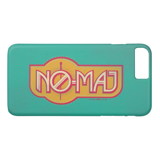 Coques Case-Mate iPhone Badge rouge et jaune NO-MAJ™ (Dos (Horizontal))