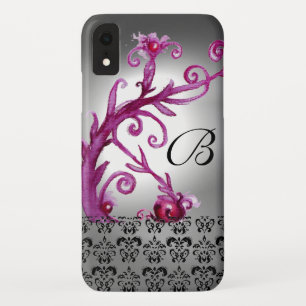 Etui iPhone Case-Mate BAIES, BAIES DAMASK MONOGRAM rose, blanc noir