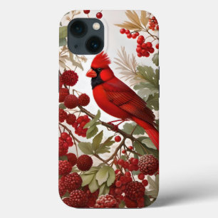 Case-Mate iPhone Case Baies rouges d'oiseaux du Cardinal Nord