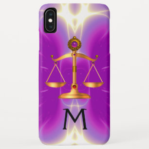 Case-Mate iPhone CASE BALANCE DE LA LOI EN OR AVEC MONOGRAMME DE PIERRES