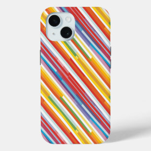 Coque Pour iPhone 15 Balayage arc-en-ciel
