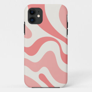 Case-Mate iPhone Case Balayage liquide Abstrait en rose tendre