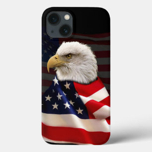 Coques Pour iPhone Bald Eagle et le drapeau américain pour le patriot