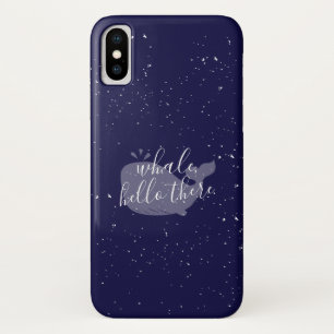 Case-Mate iPhone Case Baleine Bleue, Bonjour