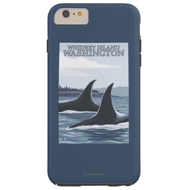 Coques Case-Mate iPhone Baleines #1 - Whidbey, Washington d'orque (Dos)