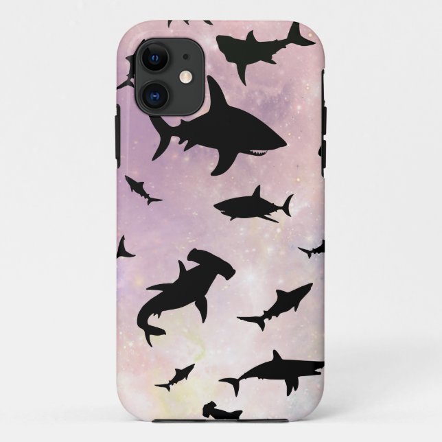 Coques Case-Mate iPhone Baleines à mâchoires de requin modernes sous la ga (Dos)