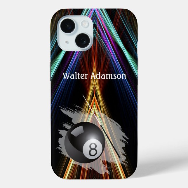 Coques Case-Mate iPhone Balle de sport de billard et queue Personnaliser a (Verso)