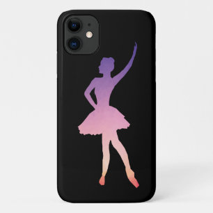 Case-Mate iPhone Case Ballerina fille silhouette rose violet