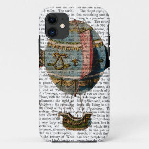 Coques Pour iPhone Ballon à air chaud avec la plume de queue