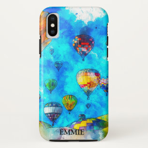 Case-Mate iPhone Case Ballon à air chaud personnalisé aquarelle