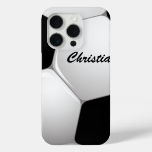 Coque iPhone 15 Pro Ballon de football personnalisable du football