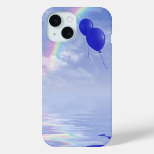 Coque Pour iPhone 15 Ballons bleus