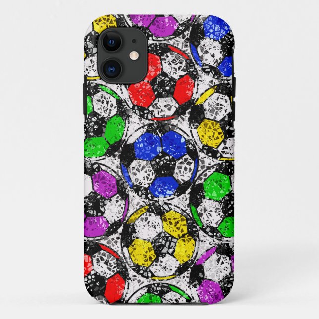 COQUES Case-Mate iPhone BALLONS DE FOOTBALL DANS LA COULEUR CHAOTIQUE (Dos)