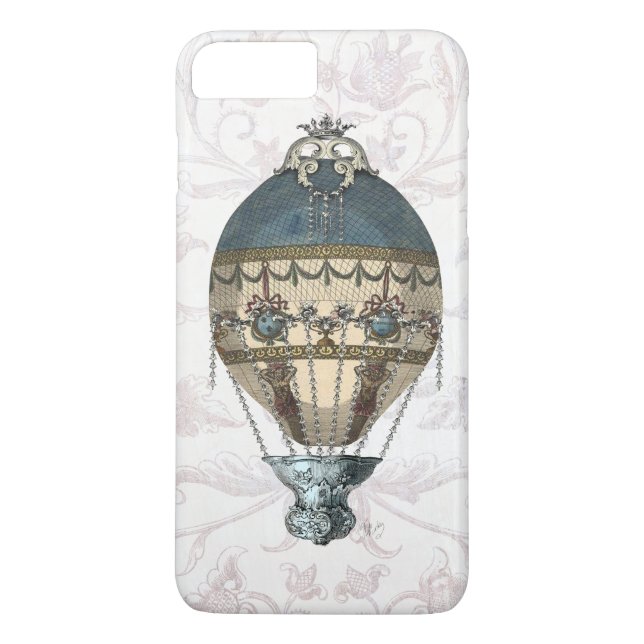 Coques Case-Mate iPhone Balloon baroque bleu & crème (Dos)