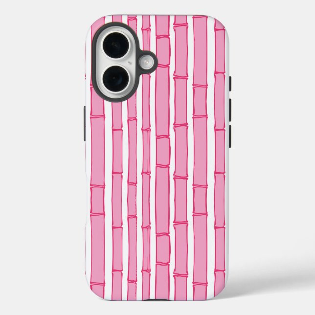 Coques Case-Mate iPhone Bambooey Bamboo Stripe in Pink (Verso)