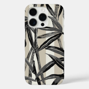 Coques iPhone 16 Pro Bambou Jungle Hawaiian Stripe - Noir